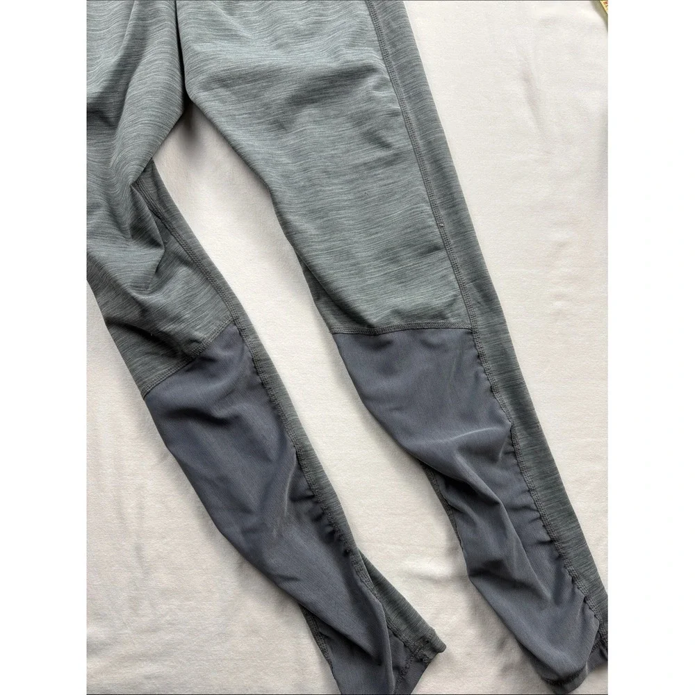 Nike Pro Dri-FIT Kids Grey Heathered Mesh Panel Athletic Leggings Size M